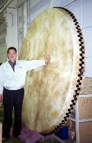 Aluminum 'taiko' drum may be listed as world's largest